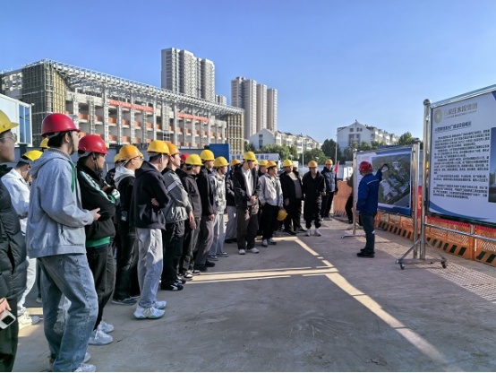 四分公司石家莊西南地表水廠項(xiàng)目迎來河北科技大學(xué)觀摩團(tuán)